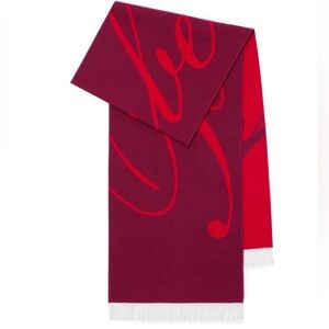 Burberry logo wool silk scarf